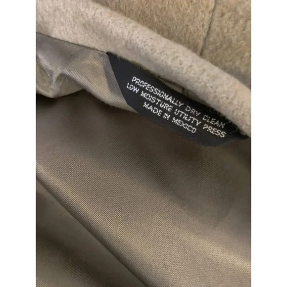 Evan Picone 100% Camel Hair Lined Coat Tan Single Breasted Overcoat Size 42L - Picture 5 of 10